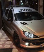 چراغ جلو اسپرت 206 مورتی فول کالر (مشکی مات) - Image 4