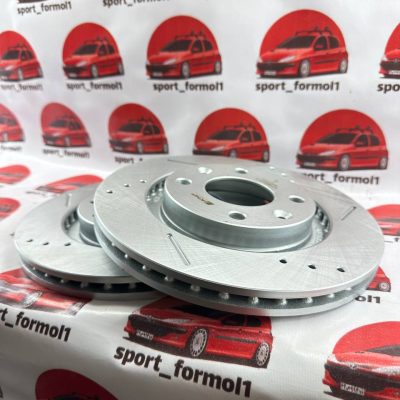 دیسک ترمز جلو (اسپرت) سوراخدار 206 تیپ ۵ - رانا - ۲۰۷ - پارس tu5 برند KHF