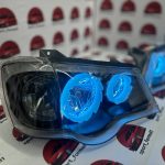 چراغ جلو اسپرت پراید ۱۱۱-۱۳۲ تو مشکی (۲ حلقه دوغی)